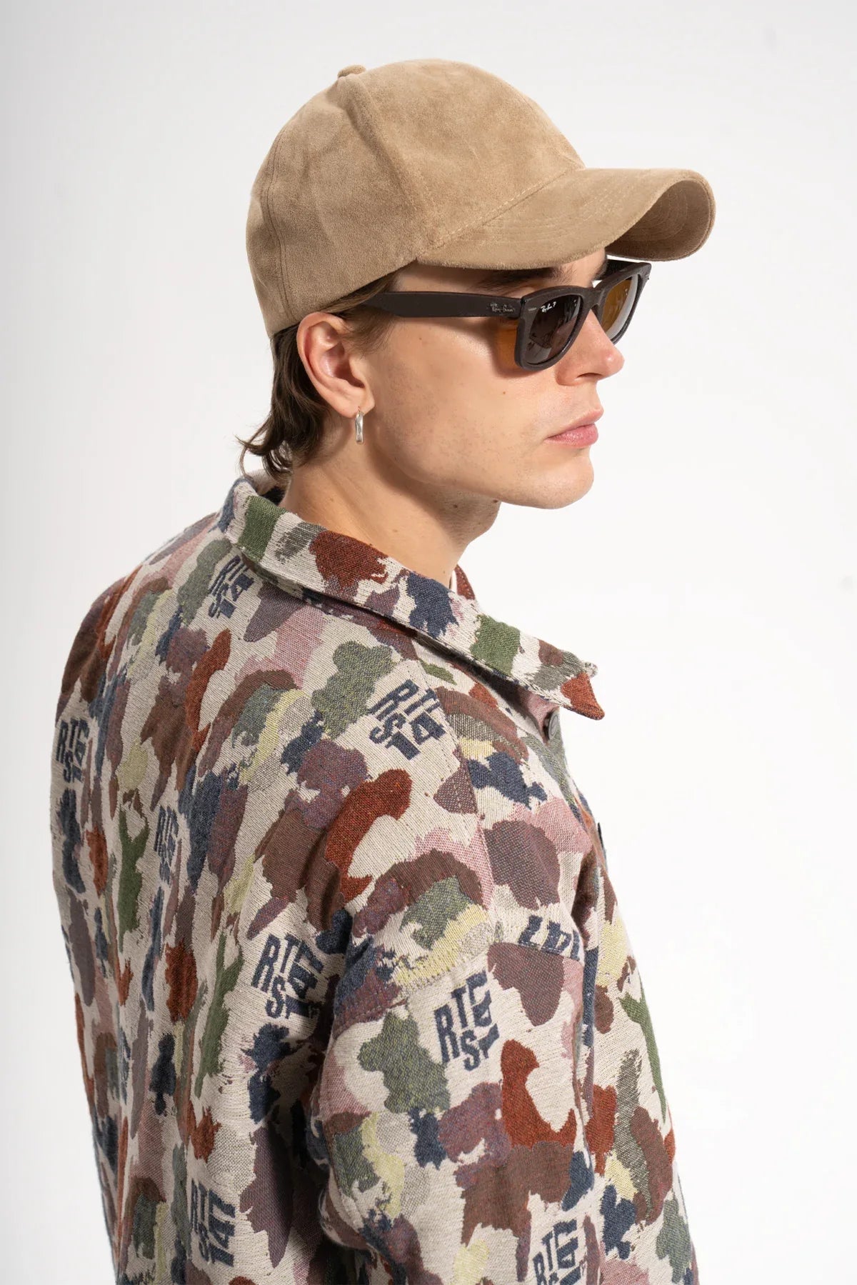 Erkek Relaxed Fit Jacar Camouflage Jacket - Kamuflaj