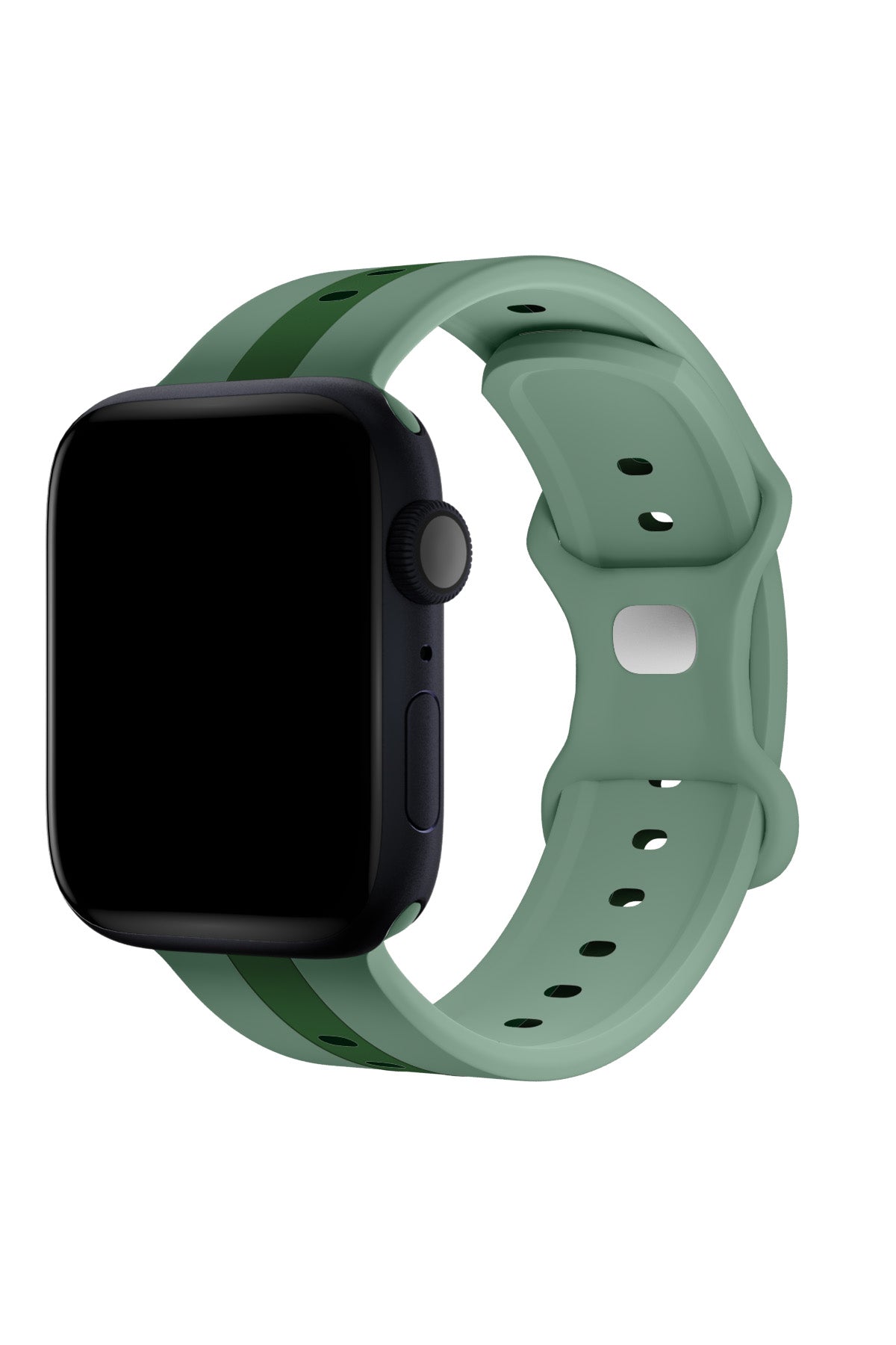 Apple Watch Uyumlu Dual Silikon Kordon Sage