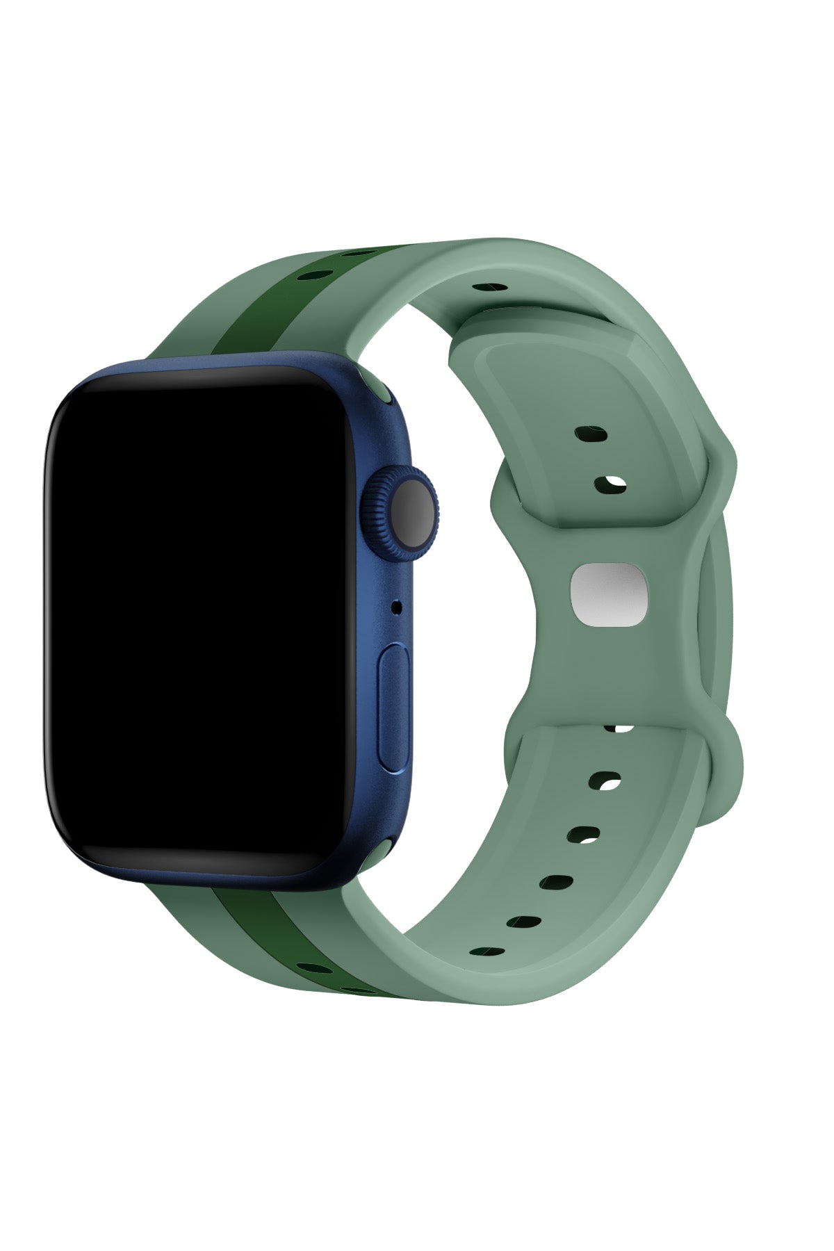 Apple Watch Uyumlu Dual Silikon Kordon Sage