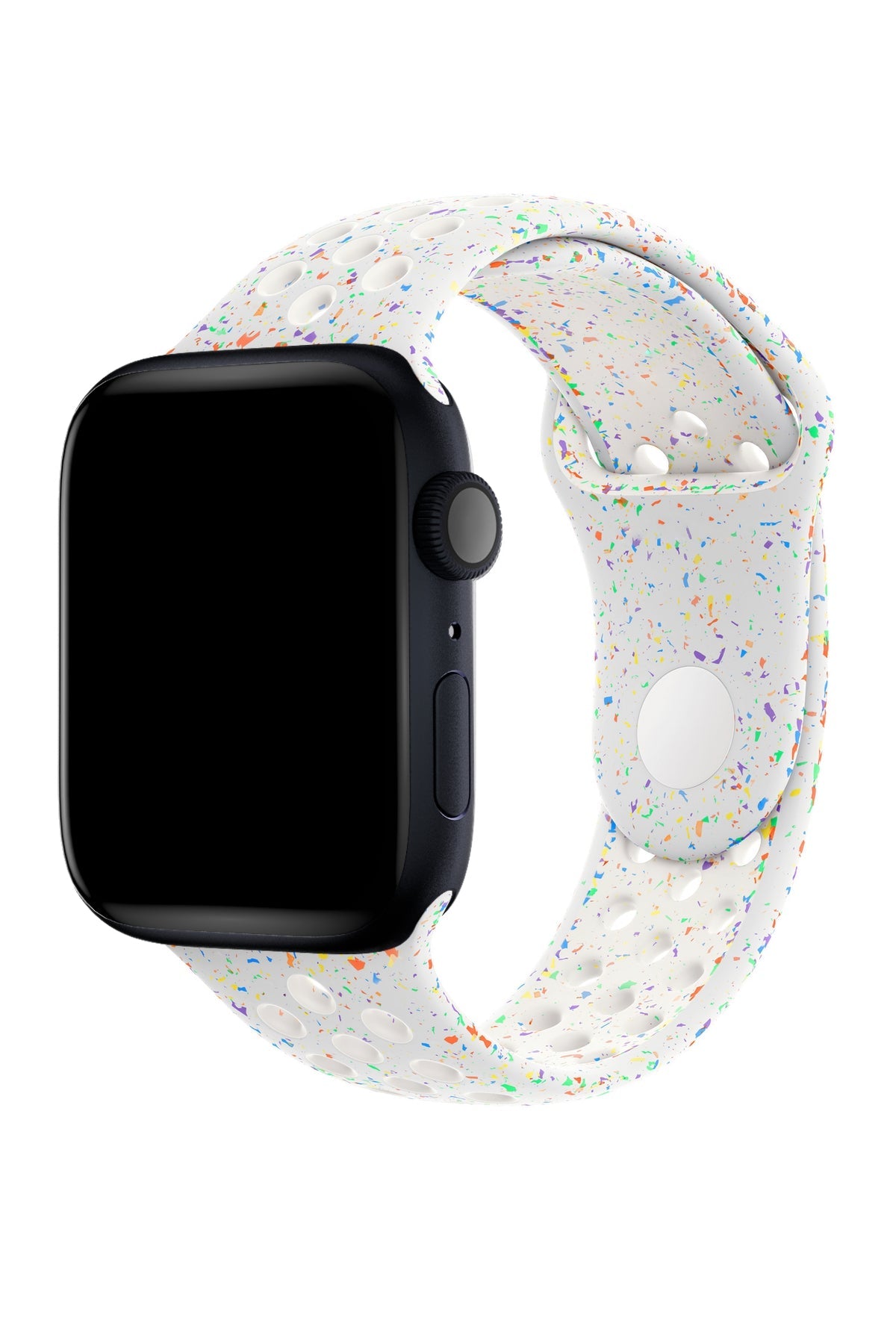 Apple Watch Uyumlu Silikon Delikli Spor Kordon Satin