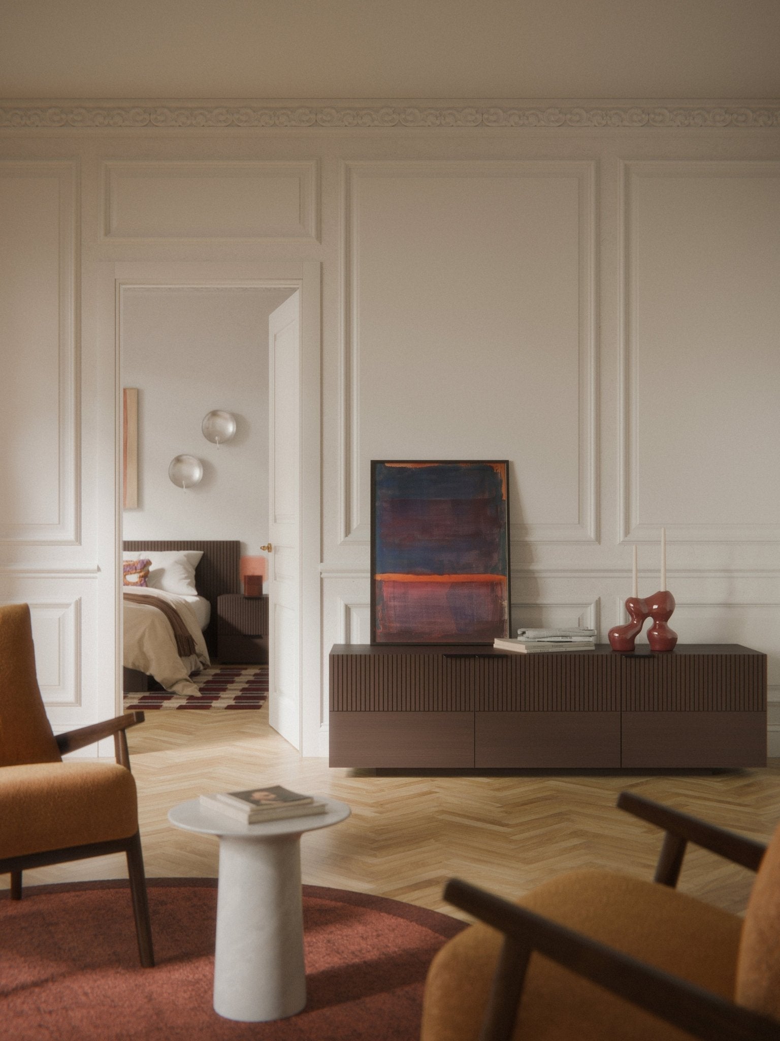 Sato Minimalist Ahşap Tv Konsolu
