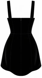 Sculpted Velvet Mini Dress