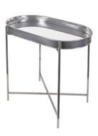 Sehpa Krom Taşınabilir Aynalı Tepsi 56X32X56 Cm