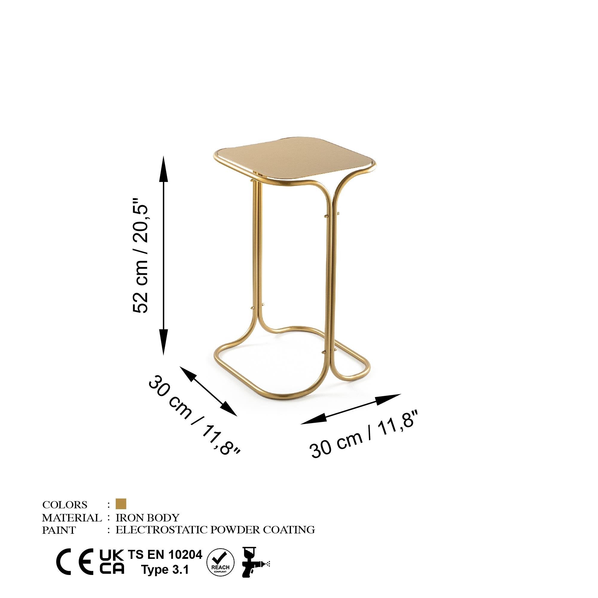 Shb-001-B Dekoratif Metal Sehpa 