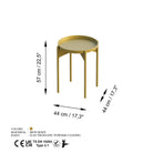 Shb-002-B Dekoratif Metal Sehpa 