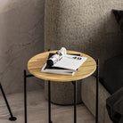Shb-004 Dekoratif Ahşap Metal Sehpa 
