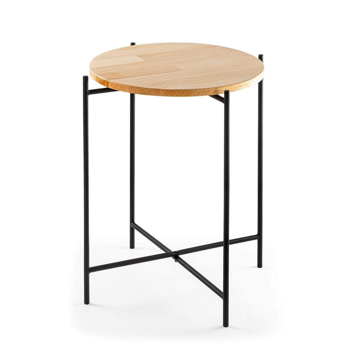 Shb-004 Dekoratif Ahşap Metal Sehpa 