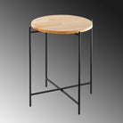 Shb-004 Dekoratif Ahşap Metal Sehpa 