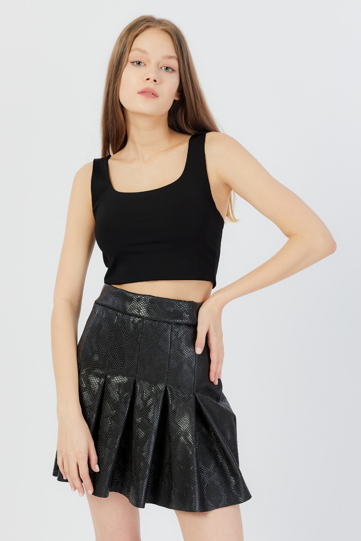 Cora Crop Top | Siyah
