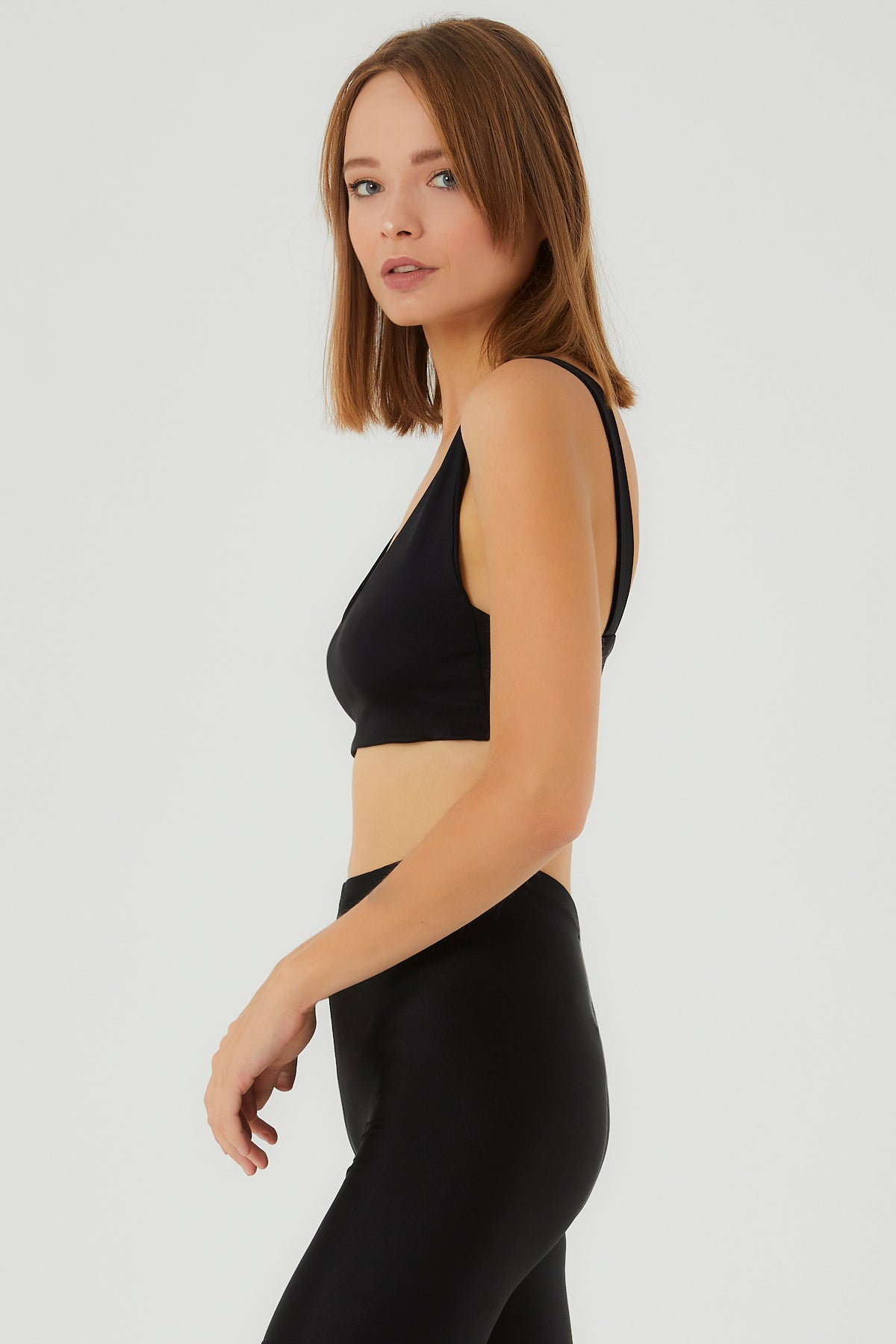 Harmonia Mini Crop Top | Siyah
