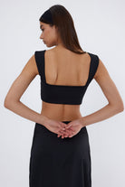 Aster Crop Top | Siyah