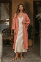 Sofia Uzun Kollu Kadın Kimono