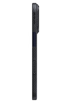 Tactile Woven Iphone 17 Pro Magsafe Uyumlu 1500D Aramid Fiber Kılıf Black-Gray Twill