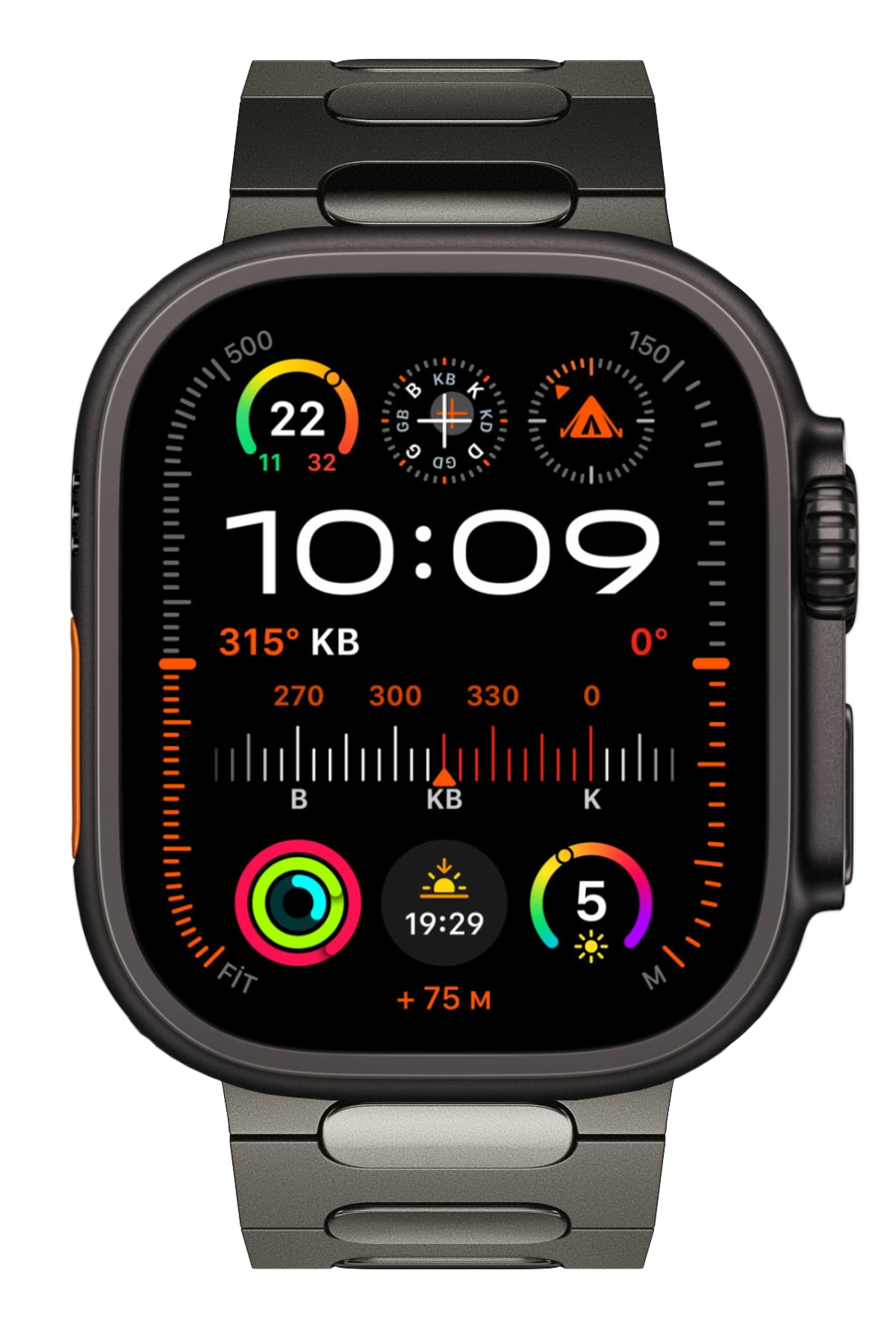 Titanova Apple Watch Uyumlu Titanyum Kordon Arduvaz