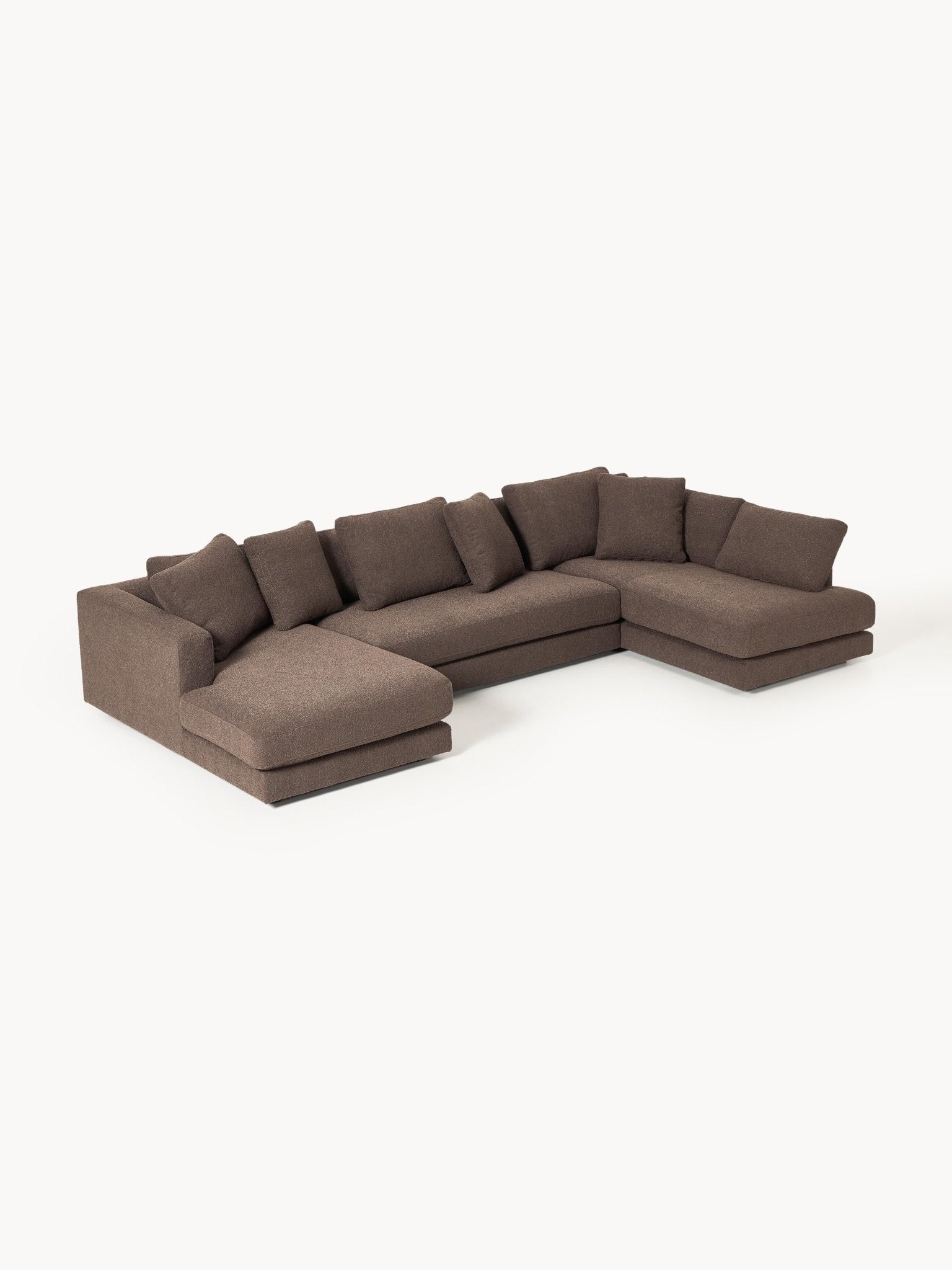 Tribeca Bouclé U-Tipi Koltuk 356Cm Modern Lüks Salon Mobilyası