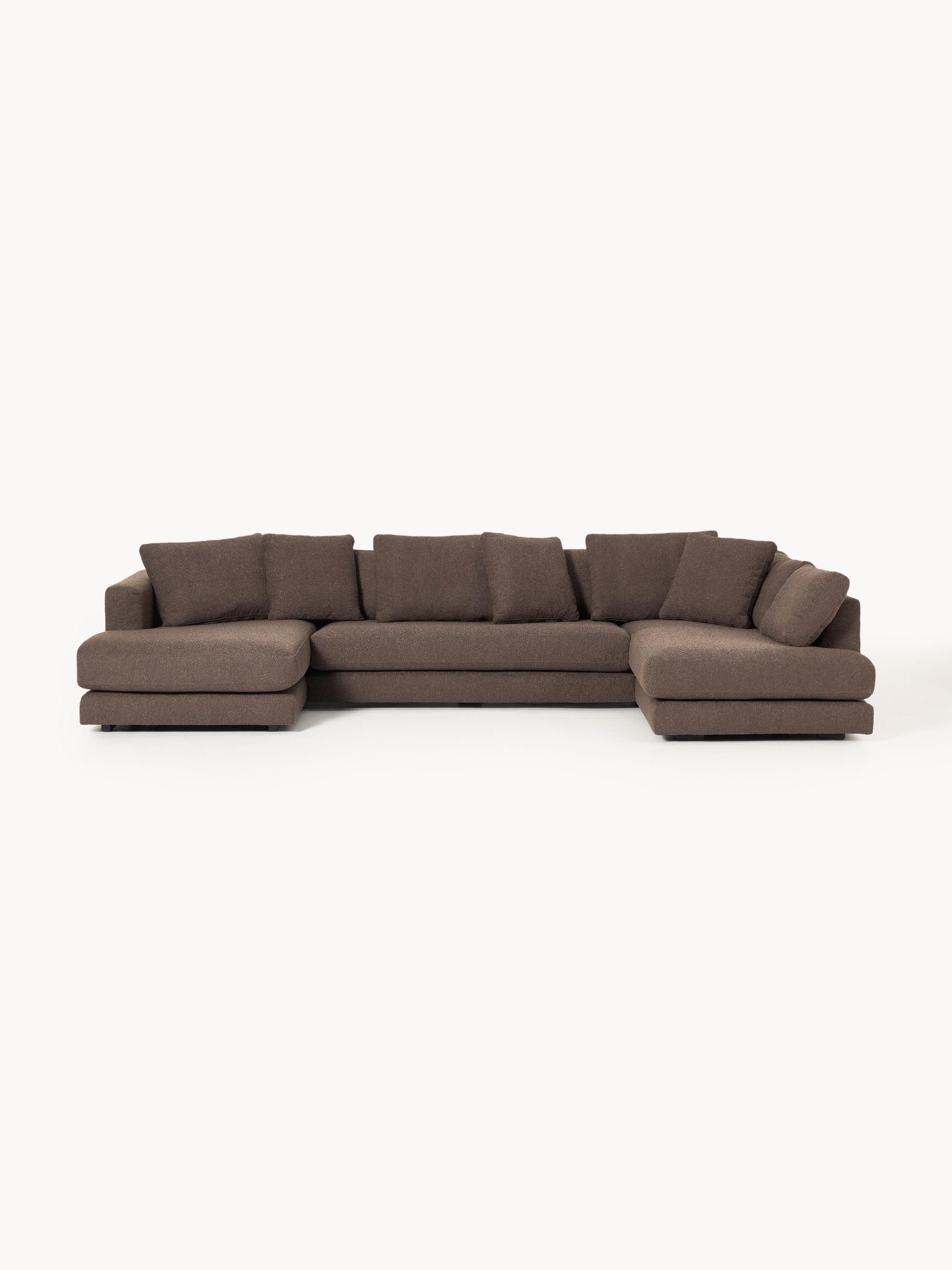 Tribeca Bouclé U-Tipi Koltuk 356Cm Modern Lüks Salon Mobilyası