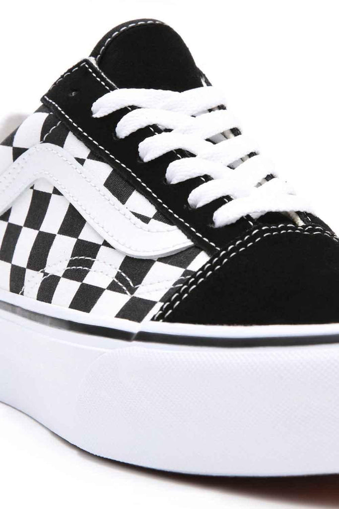 Vans | UA Old Skool Platform Checkerboard Black/True White 5 | Milagron