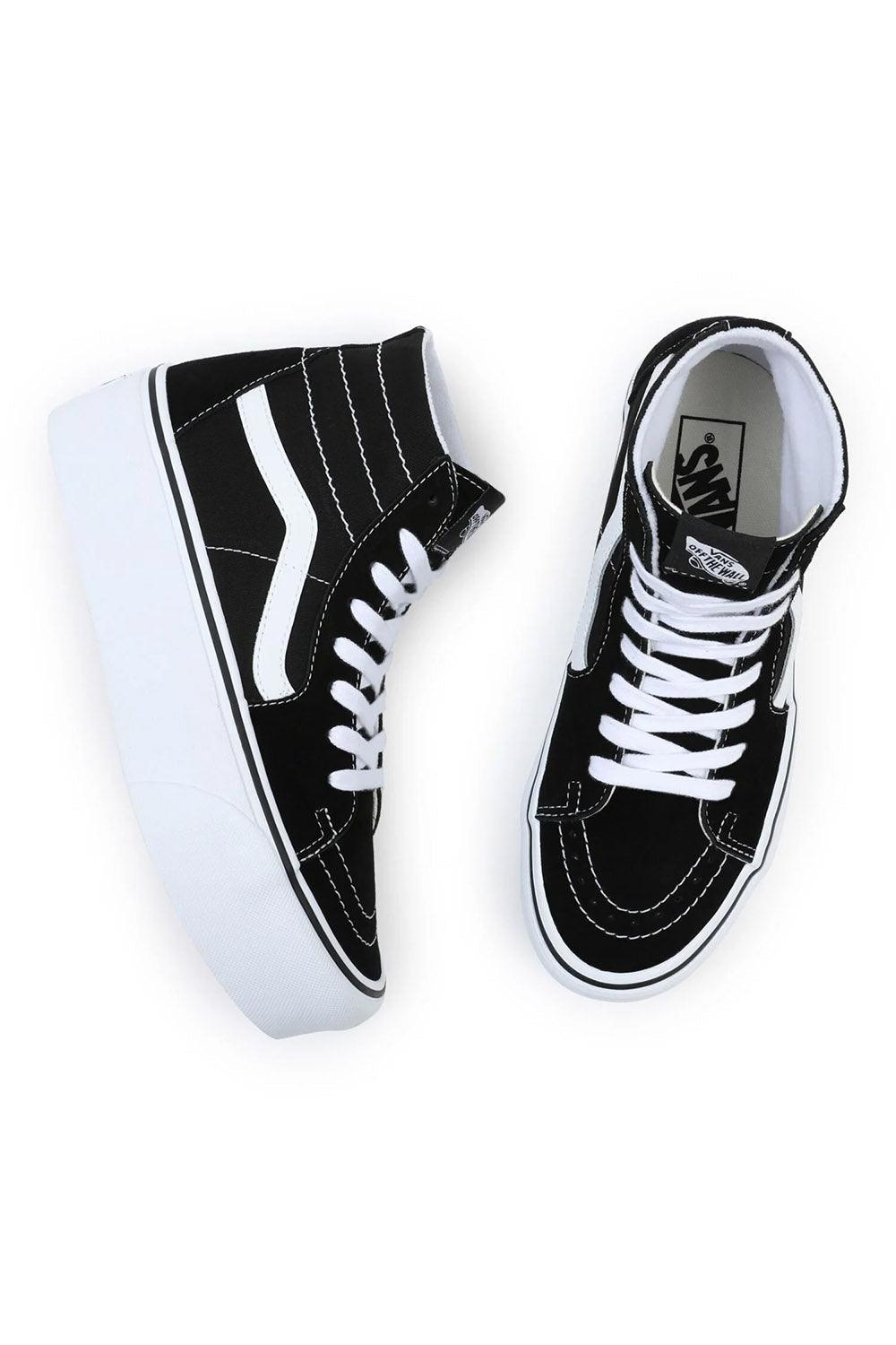 Vans | UA SK8-Hi Tapered Stackform BLACK/TRUE WHITE 3 | Milagron