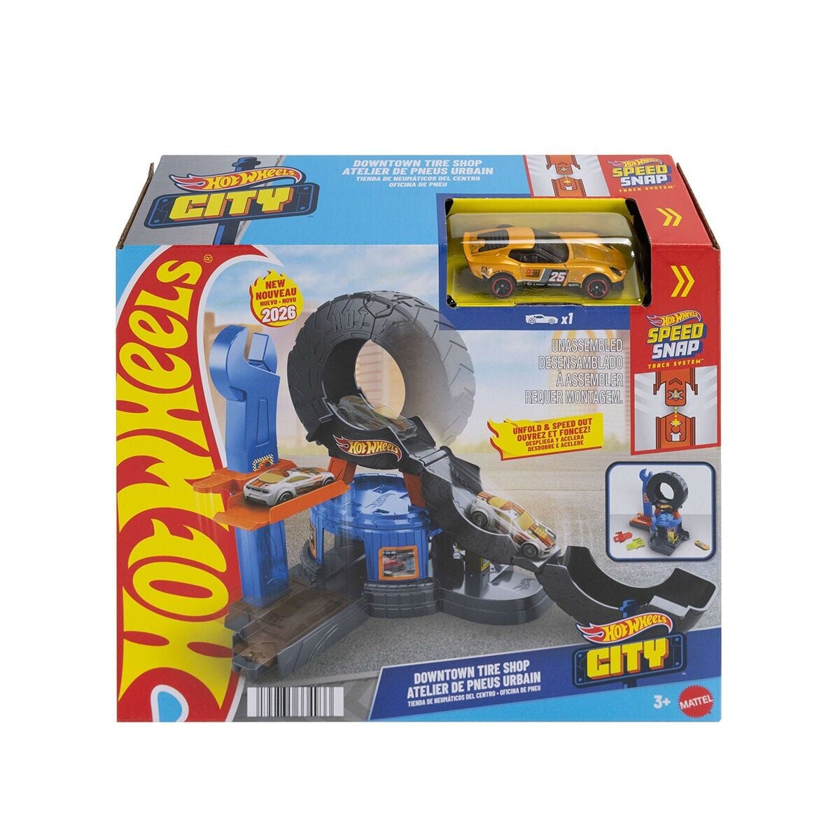 Jhl75 Hot Wheels City Şehir Merkezi Lastik Garajı Oyun Seti