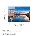 Uv-329 Baskılı Cam Dikdörtgen Duvar Tablosu 