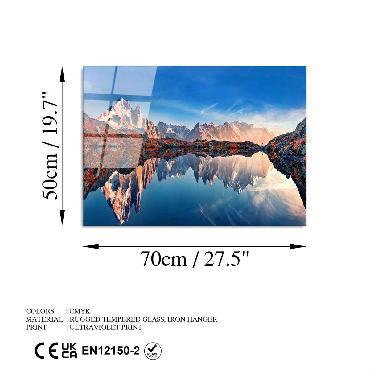 Uv-329 Baskılı Cam Dikdörtgen Duvar Tablosu 