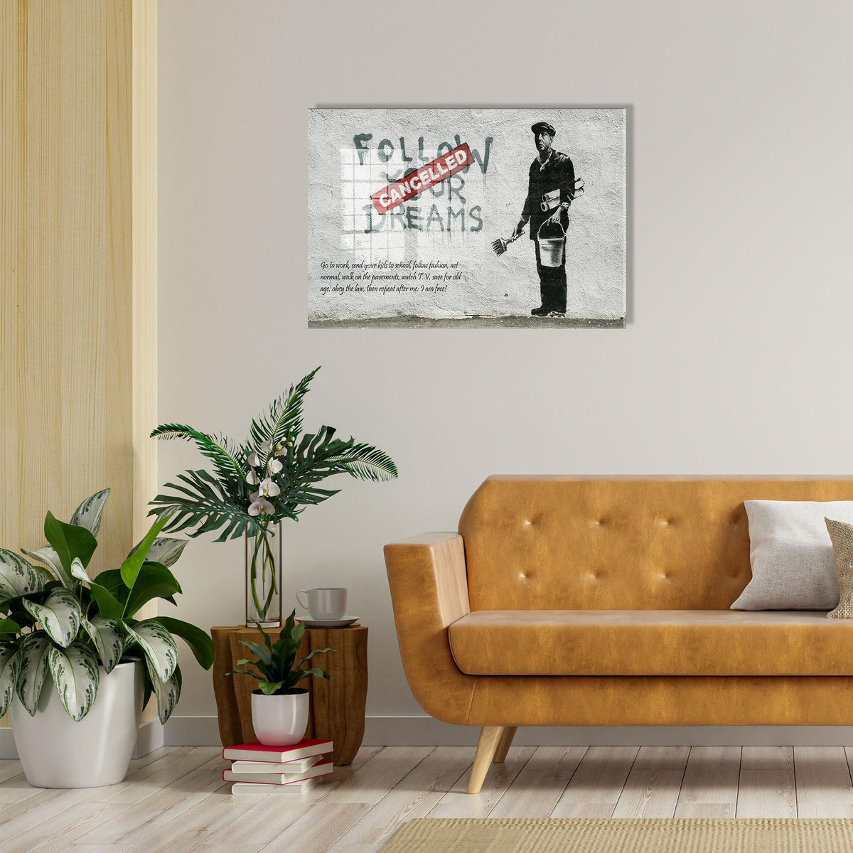 Uv-022 Baskılı Cam Dikdörtgen Duvar Tablosu 