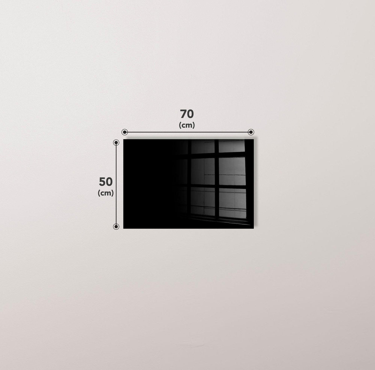 Uv-023 Baskılı Cam Dikdörtgen Duvar Tablosu 