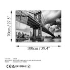 Uv-041 Baskılı Cam Dikdörtgen Duvar Tablosu 