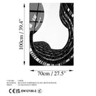 Uv-072 Baskılı Cam Dikdörtgen Duvar Tablosu 