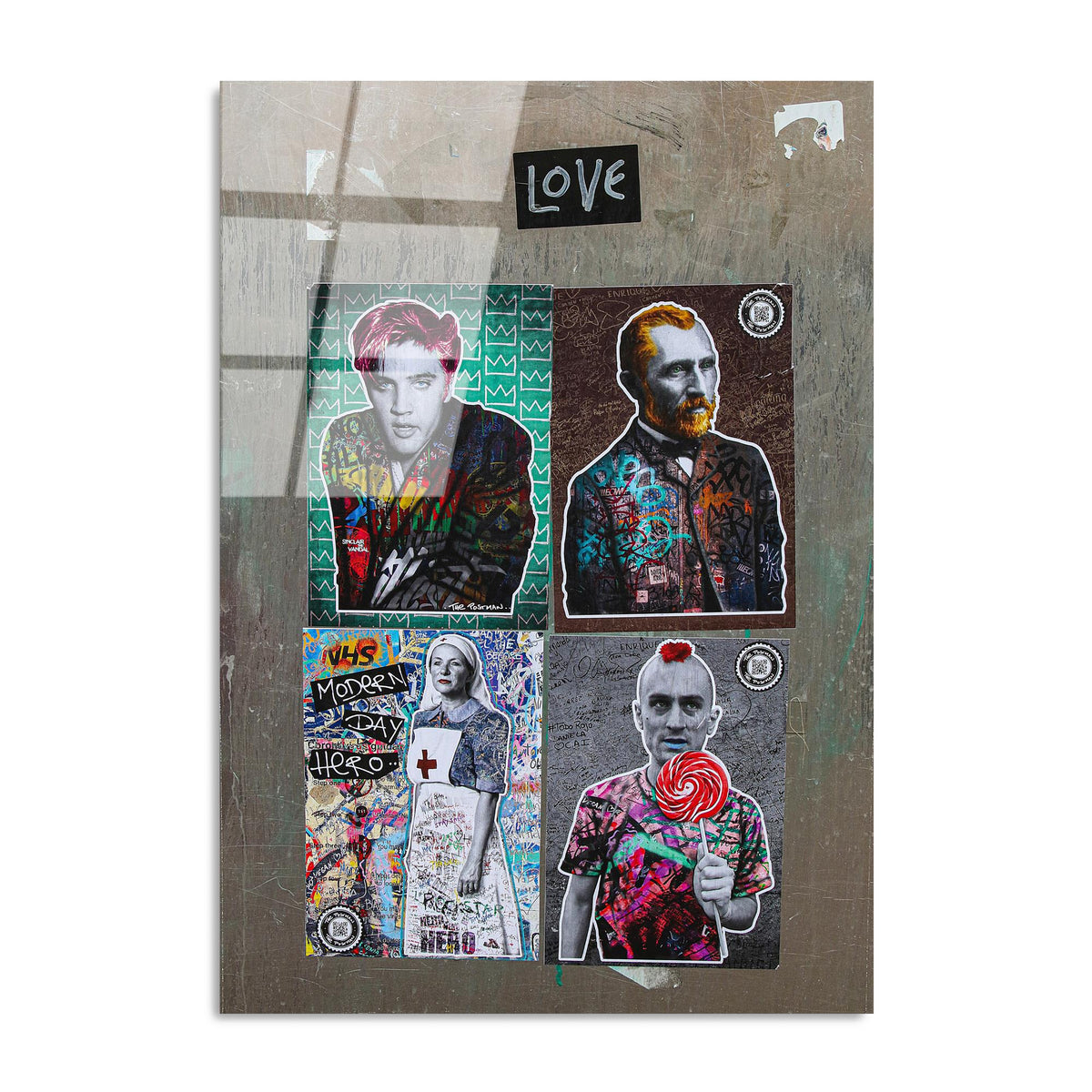 Uv-075 Baskılı Cam Dikdörtgen Duvar Tablosu 