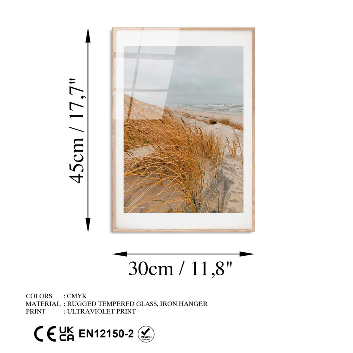 Uv-1052 Baskılı Cam Dikdörtgen Duvar Tablosu 
