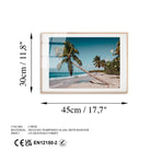 Uv-1078 Baskılı Cam Dikdörtgen Duvar Tablosu 