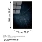 Uv-115 Baskılı Cam Dikdörtgen Duvar Tablosu 