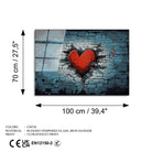 Uv-1172 Baskılı Cam Dikdörtgen Duvar Tablosu 