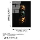 Uv-125 Baskılı Cam Dikdörtgen Duvar Tablosu 