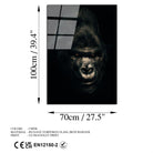 Uv-160 Baskılı Cam Dikdörtgen Duvar Tablosu 
