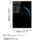 Uv-192 Baskılı Cam Dikdörtgen Duvar Tablosu 
