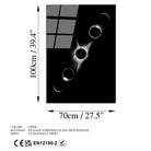 Uv-197 Baskılı Cam Dikdörtgen Duvar Tablosu 