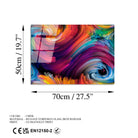 Uv-265 Baskılı Cam Dikdörtgen Duvar Tablosu 