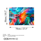 Uv-266 Baskılı Cam Dikdörtgen Duvar Tablosu 