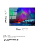Uv-314 Baskılı Cam Dikdörtgen Duvar Tablosu 