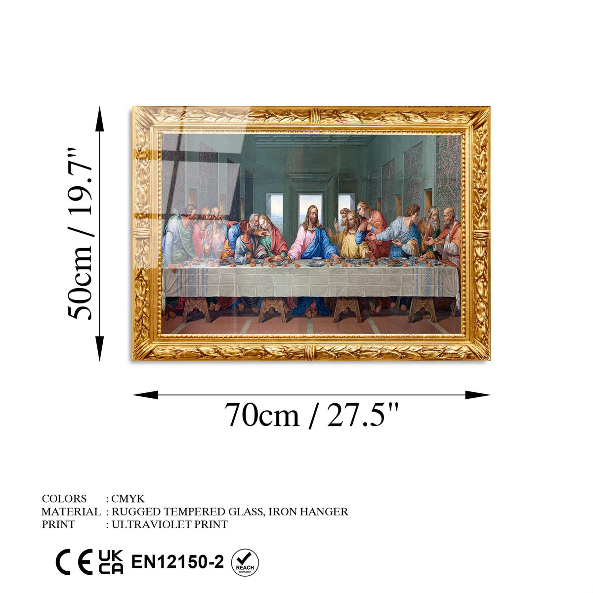 Uv-387 Baskılı Cam Dikdörtgen Duvar Tablosu 