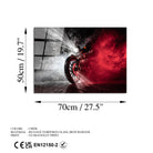 Uv-428 Baskılı Cam Dikdörtgen Duvar Tablosu 