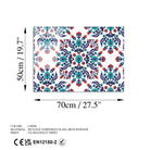 Uv-477 Baskılı Cam Dikdörtgen Duvar Tablosu 