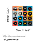 Uv-822 Baskılı Cam Kare Duvar Tablosu 