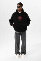 Cep Detaylı Baskılı Overıze Sweatshirt