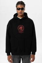 Cep Detaylı Baskılı Overıze Sweatshirt