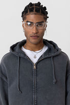 Premıum Yıkamalı Fermuarlı Oversize Sweatshirt