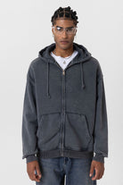 Premıum Yıkamalı Fermuarlı Oversize Sweatshirt
