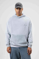 Oversize Yıkamalı Baskılı Kapüşonlu Sweatshirt